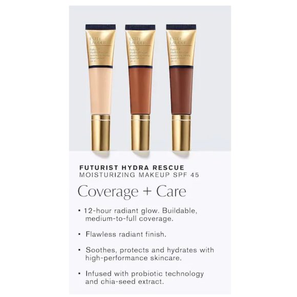 CHOOSE SHADE ✅Futurist Hydra Rescue Moisturizing Foundation SPF 45 ✨ NIB - Picture 7 of 15